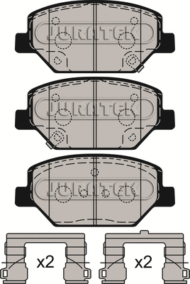 Brake Pad Set, disc brake (JCP8159)