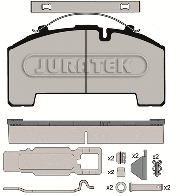 Brake Pad Set, disc brake (JCP1002K1)