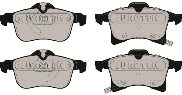 Brake Pad Set, disc brake (JCP1640)