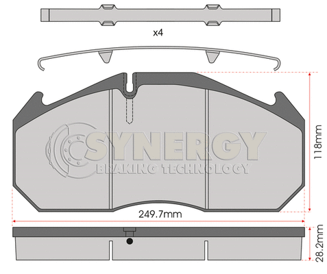 Brake Pad Set, disc brake (SYN2760)