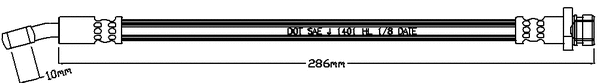 Brake Hose (JBH1249R)