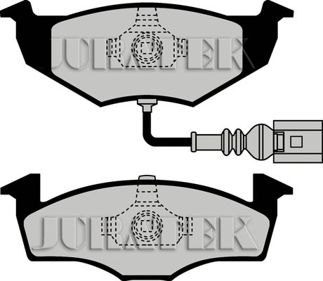 Brake Pad Set, disc brake (JCP1634)