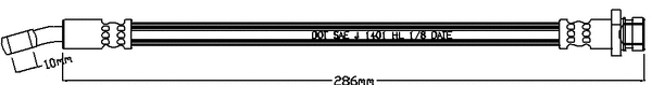 Brake Hose (JBH1249L)