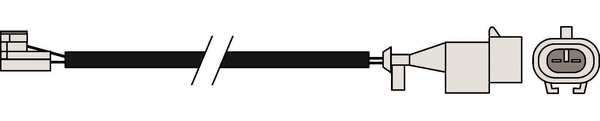 Warning Contact, brake pad wear (JCW142)