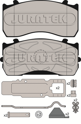 Brake Pad Set, disc brake (JCP1277K1)