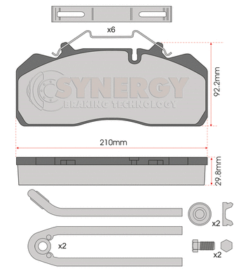 Brake Pad Set, disc brake (SYN3389K)