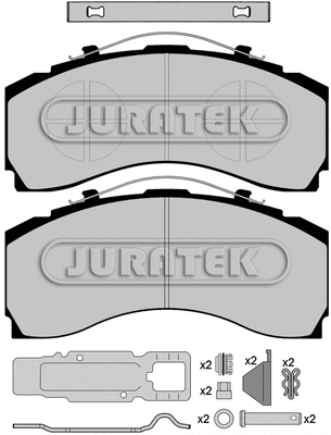 Brake Pad Set, disc brake (JCP1004K1)