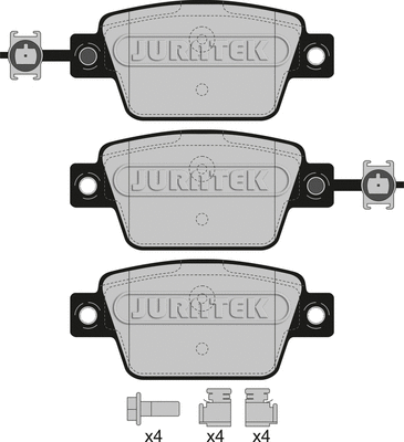 Brake Pad Set, disc brake (JCP8068)