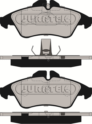 Brake Pad Set, disc brake (JCP1038)