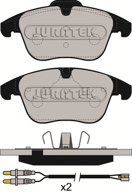 Brake Pad Set, disc brake (JCP093)