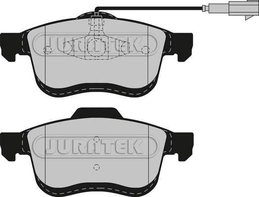 Brake Pad Set, disc brake (JCP8566)