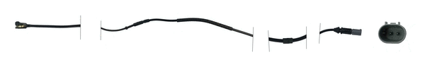 Warning Contact, brake pad wear (JCW310)
