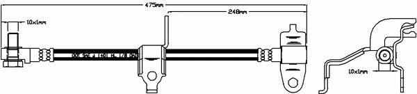 Brake Hose (JBH1087L)