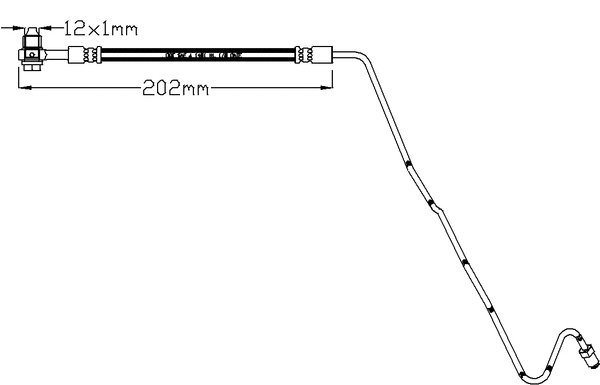 Brake Hose (JBH1186R)