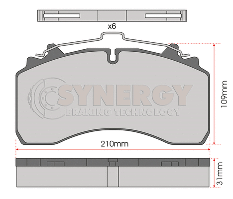Brake Pad Set, disc brake (SYN3005)