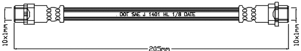 Brake Hose (JBH1097)