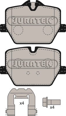 Brake Pad Set, disc brake (JCP8577)