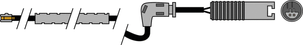 Warning Contact, brake pad wear (JCW202)