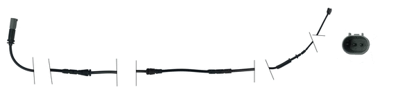 Warning Contact, brake pad wear (JCW315)