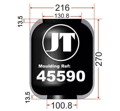 Bellow, air suspension (JAD45590)