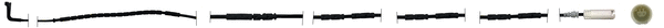 Warning Contact, brake pad wear (JCW341)