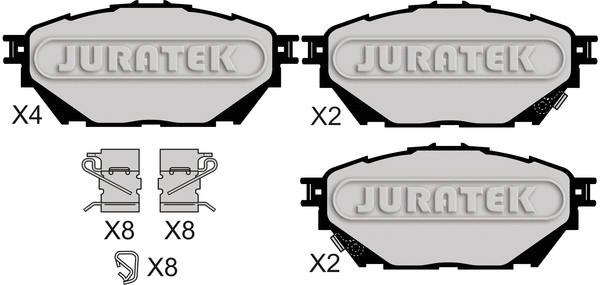 Brake Pad Set, disc brake (JCP8072)