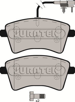 Brake Pad Set, disc brake (JCP8228)