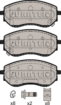 Brake Pad Set, disc brake (JCP8071)