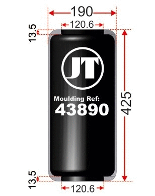 Bellow, air suspension (JAD43890)