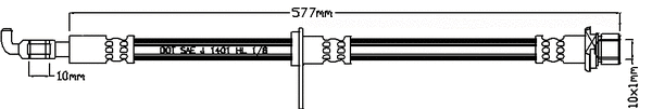 Brake Hose (JBH1083L)