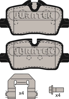 Brake Pad Set, disc brake (JCP8595)