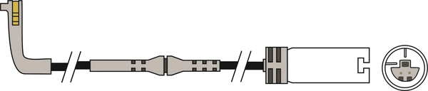 Warning Contact, brake pad wear (JCW199)