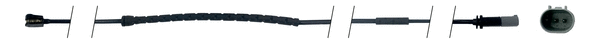 Warning Contact, brake pad wear (JCW324)