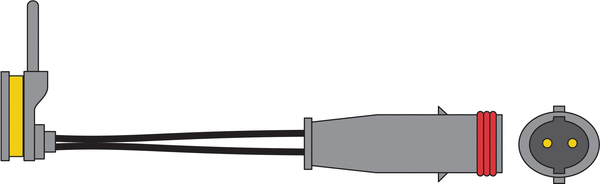 Warning Contact, brake pad wear