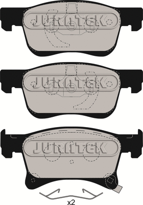 Brake Pad Set, disc brake (JCP8060)