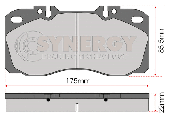 Brake Pad Set, disc brake (SYN3126)