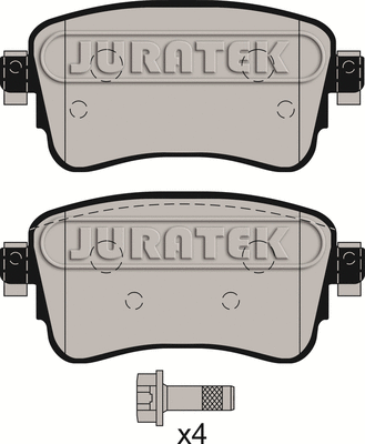 Brake Pad Set, disc brake (JCP8175)