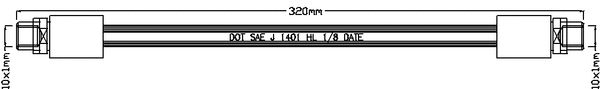 Brake Hose (JBH1025)