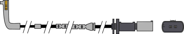 Warning Contact, brake pad wear (JCW231)