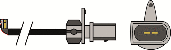 Warning Contact, brake pad wear (JCW372)