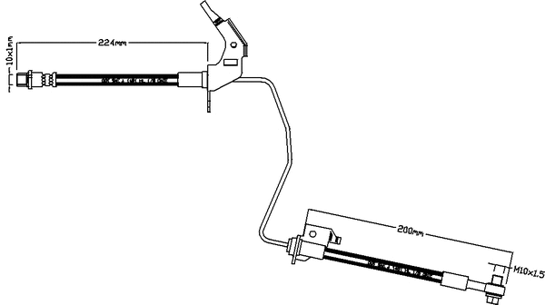 Brake Hose (JBH1117L)