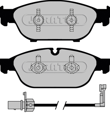 Brake Pad Set, disc brake (JCP8001)