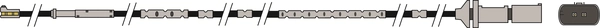 Warning Contact, brake pad wear