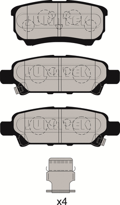 Brake Pad Set, disc brake (JCP1839)