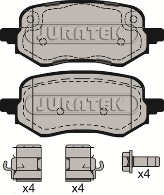 Brake Pad Set, disc brake (JCP4009)