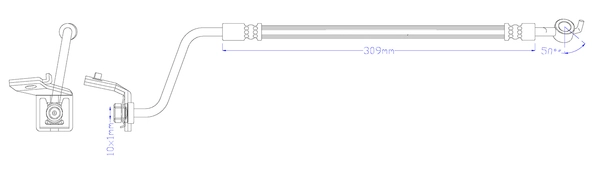 Brake Hose (JBH1556R)