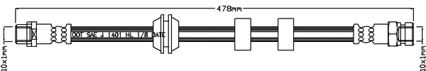 Brake Hose (JBH1002)