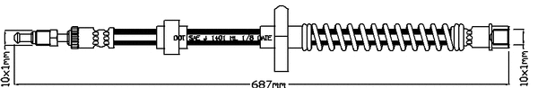 Brake Hose (JBH1176R)