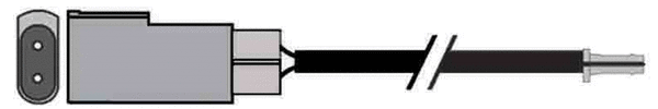 Warning Contact, brake pad wear (JCW148)