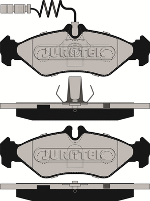 Brake Pad Set, disc brake (JCP1039)